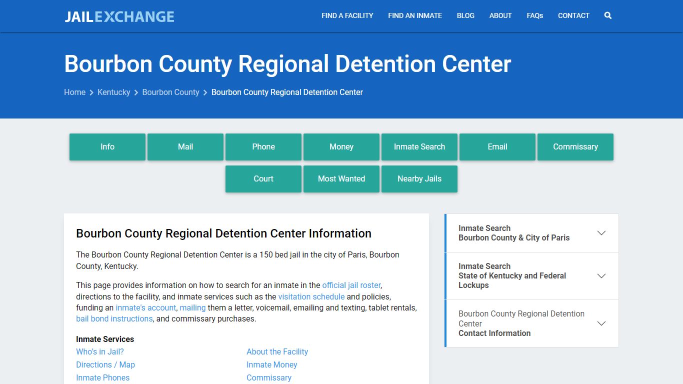 Bourbon County Regional Detention Center - Jail Exchange
