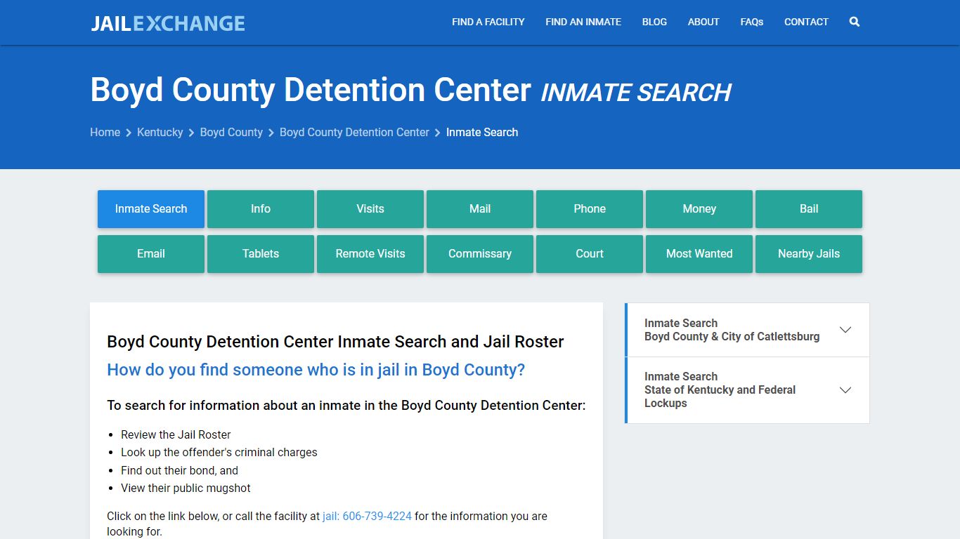 Boyd County Detention Center Inmate Search - Jail Exchange
