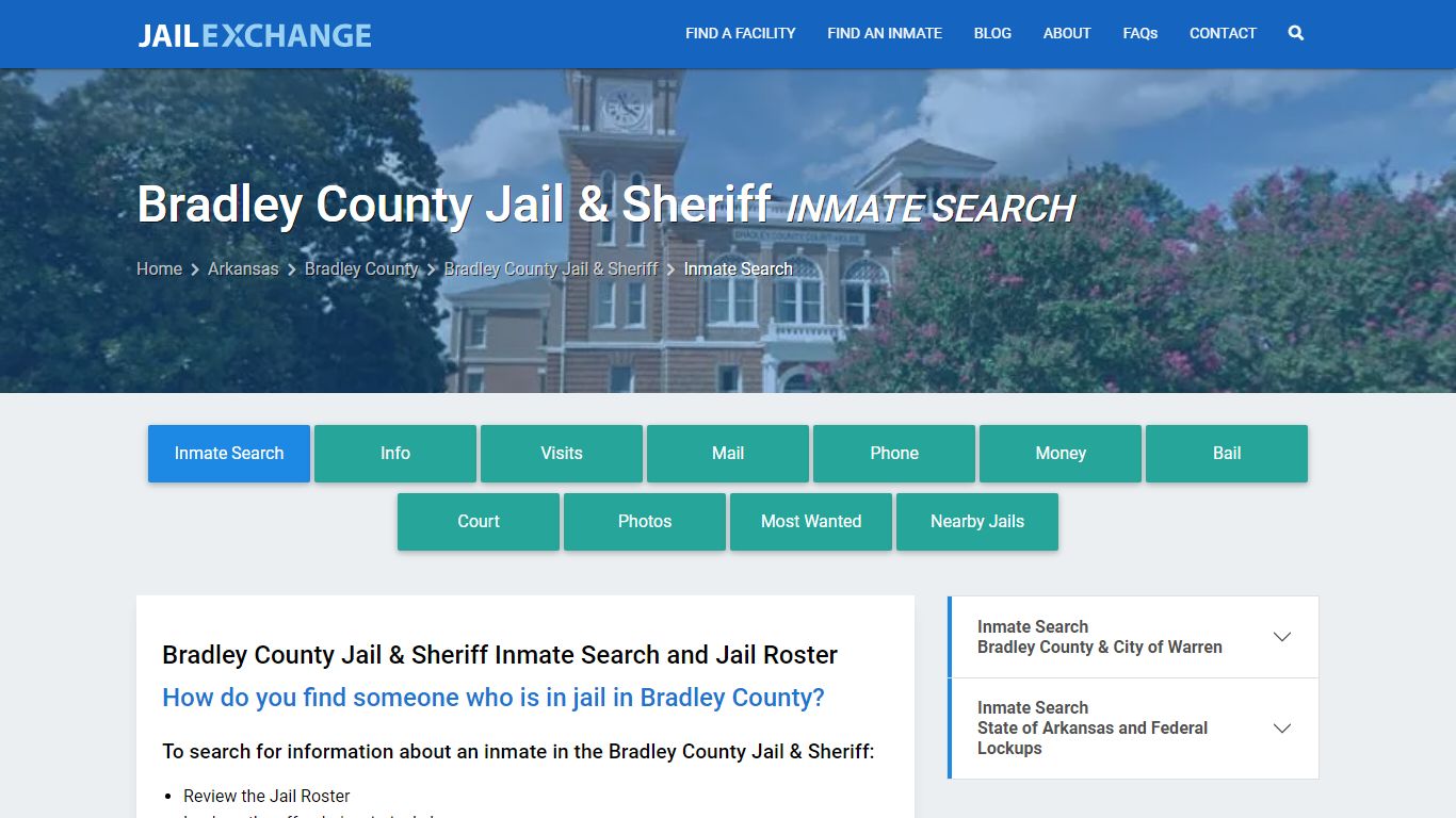 Bradley County Jail & Sheriff Inmate Search - Jail Exchange