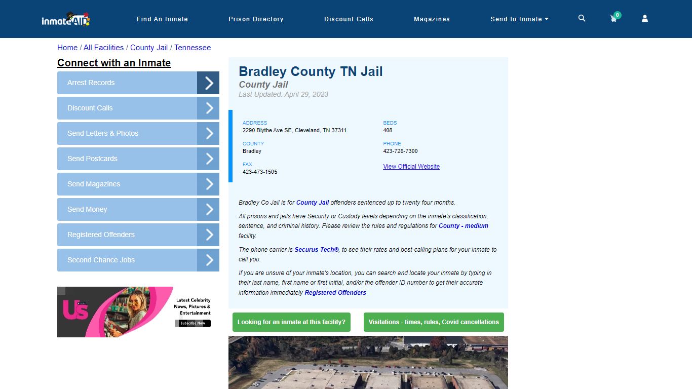 Bradley County TN Jail - Inmate Locator - Cleveland, TN