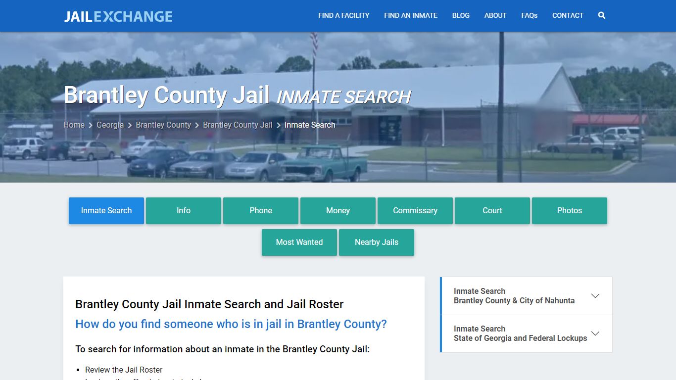 Inmate Search: Roster & Mugshots - Brantley County Jail, GA