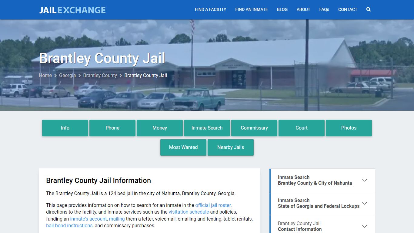 Brantley County Jail, GA Inmate Search, Information