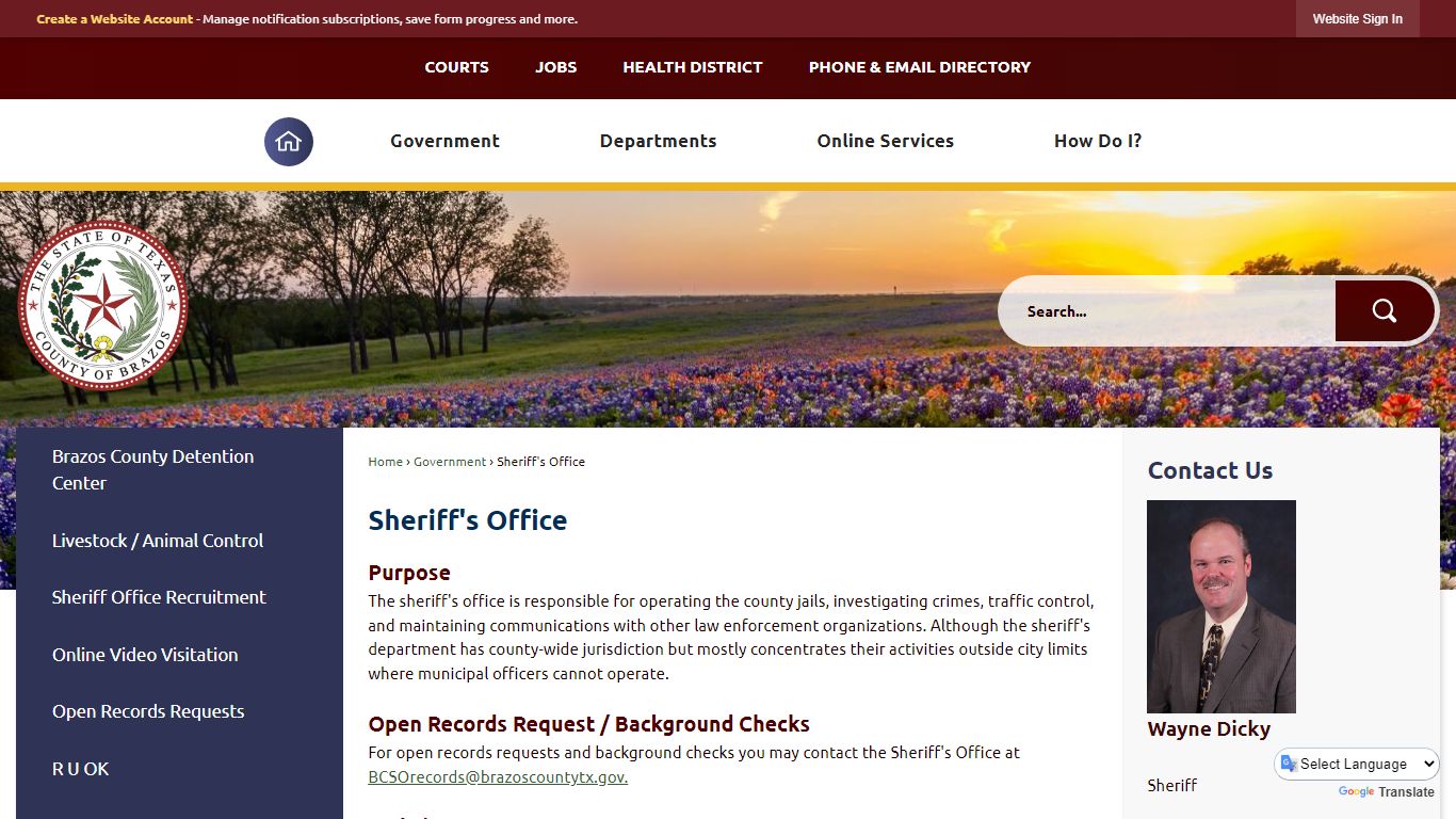 Sheriff's Office | Brazos County, TX - Official Website