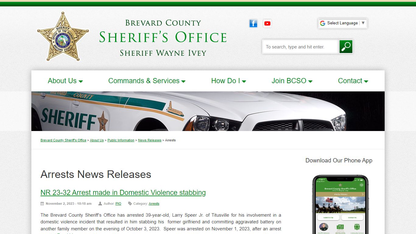 Arrests : Brevard County Sheriff's Office - BrevardSheriff