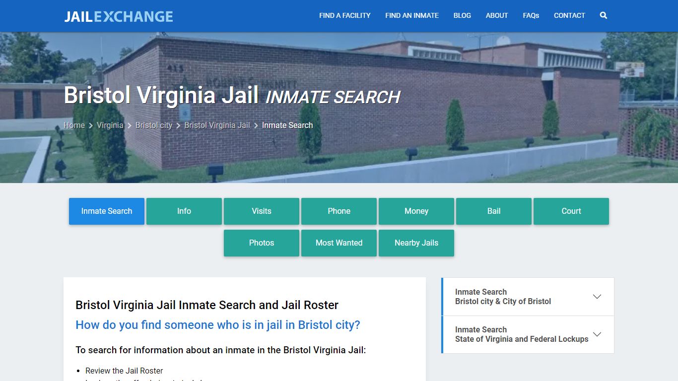 Inmate Search: Roster & Mugshots - Bristol Virginia Jail, VA