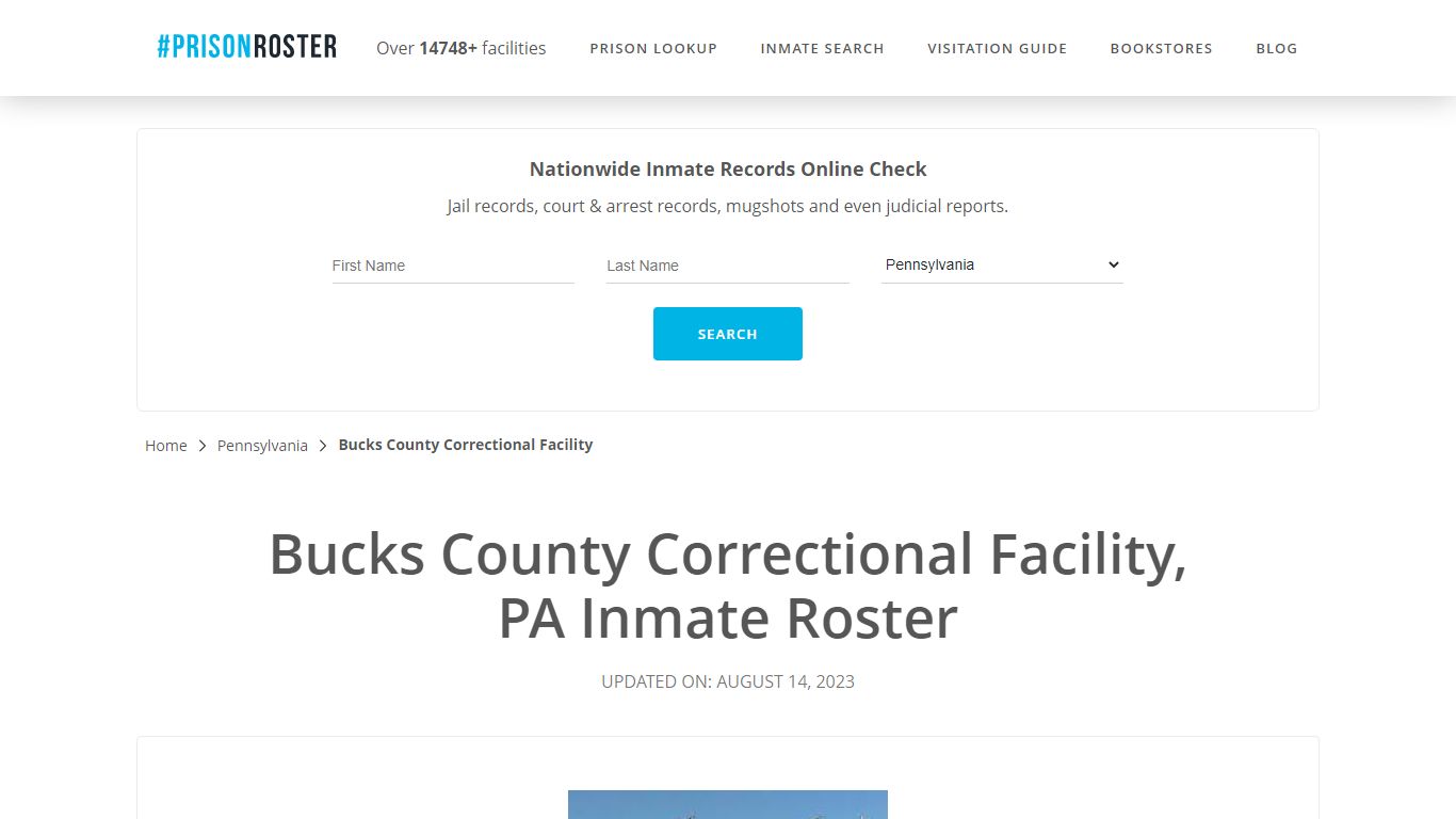 Bucks County Correctional Facility, PA Inmate Roster - Prisonroster