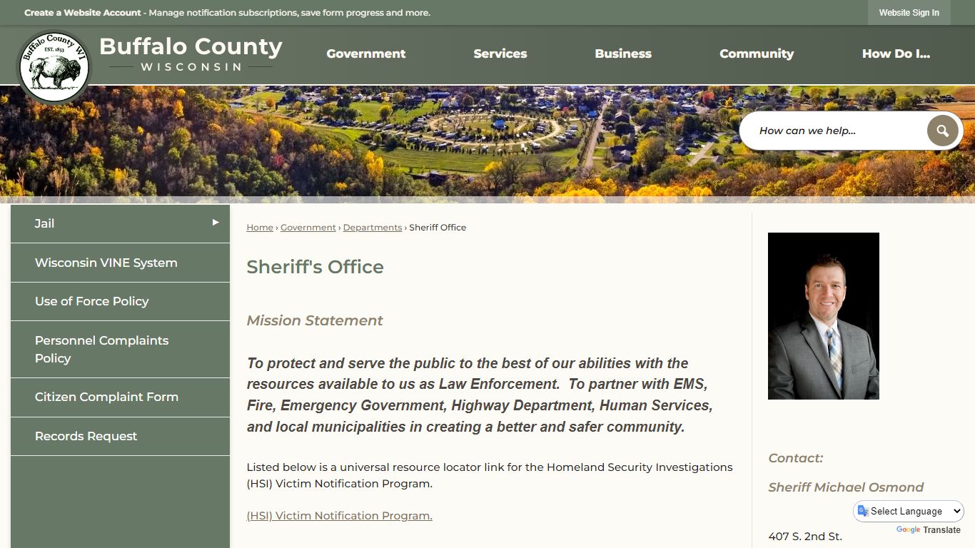 Sheriff's Office | Buffalo County, WI - Official Website