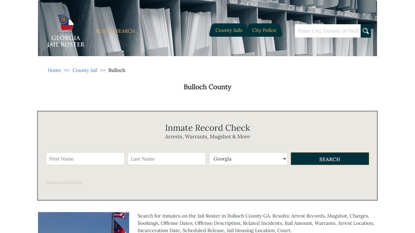Bulloch County | Georgia Jail Inmate Search