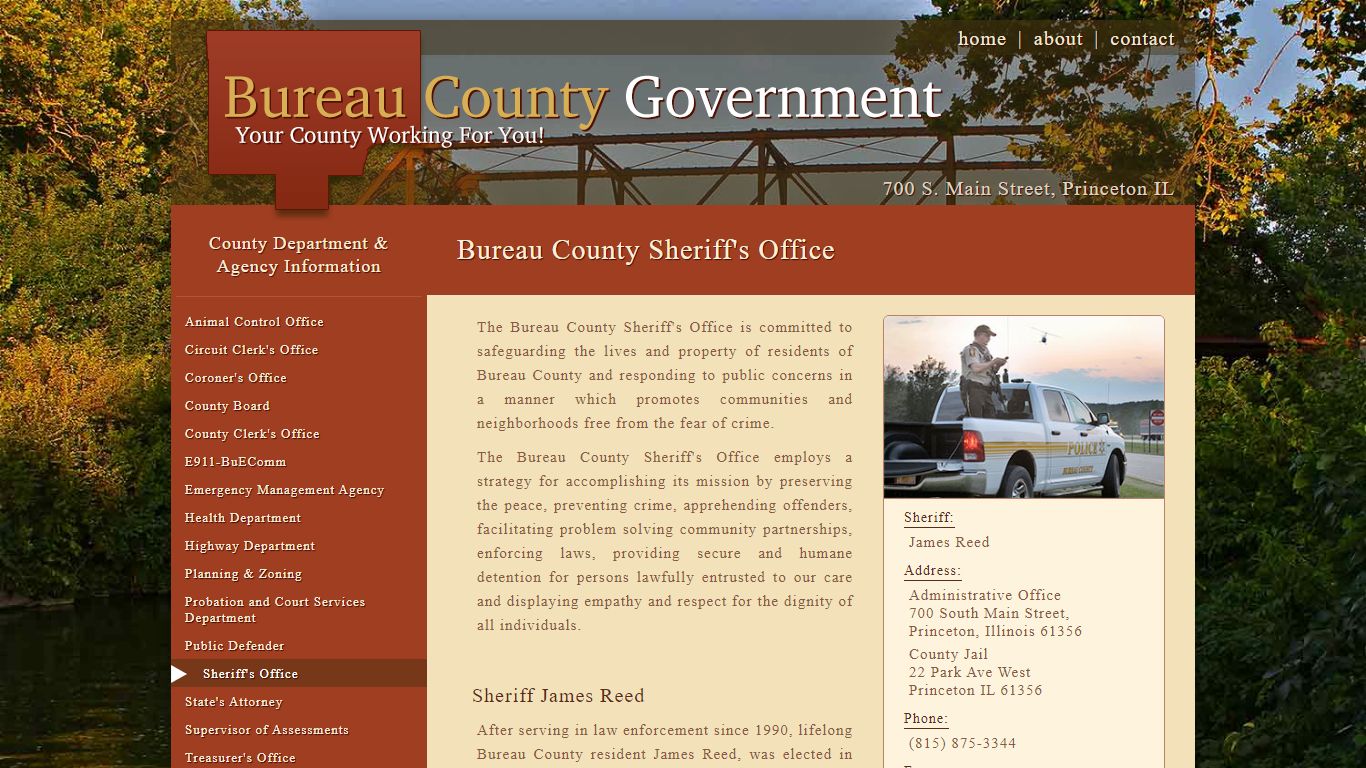 Sheriff's Office | Bureau County Government | Princeton, IL