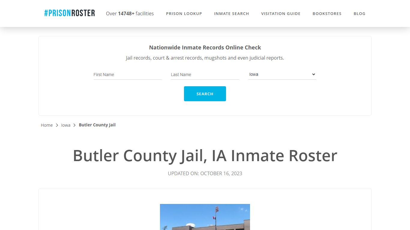 Butler County Jail, IA Inmate Roster - Prisonroster