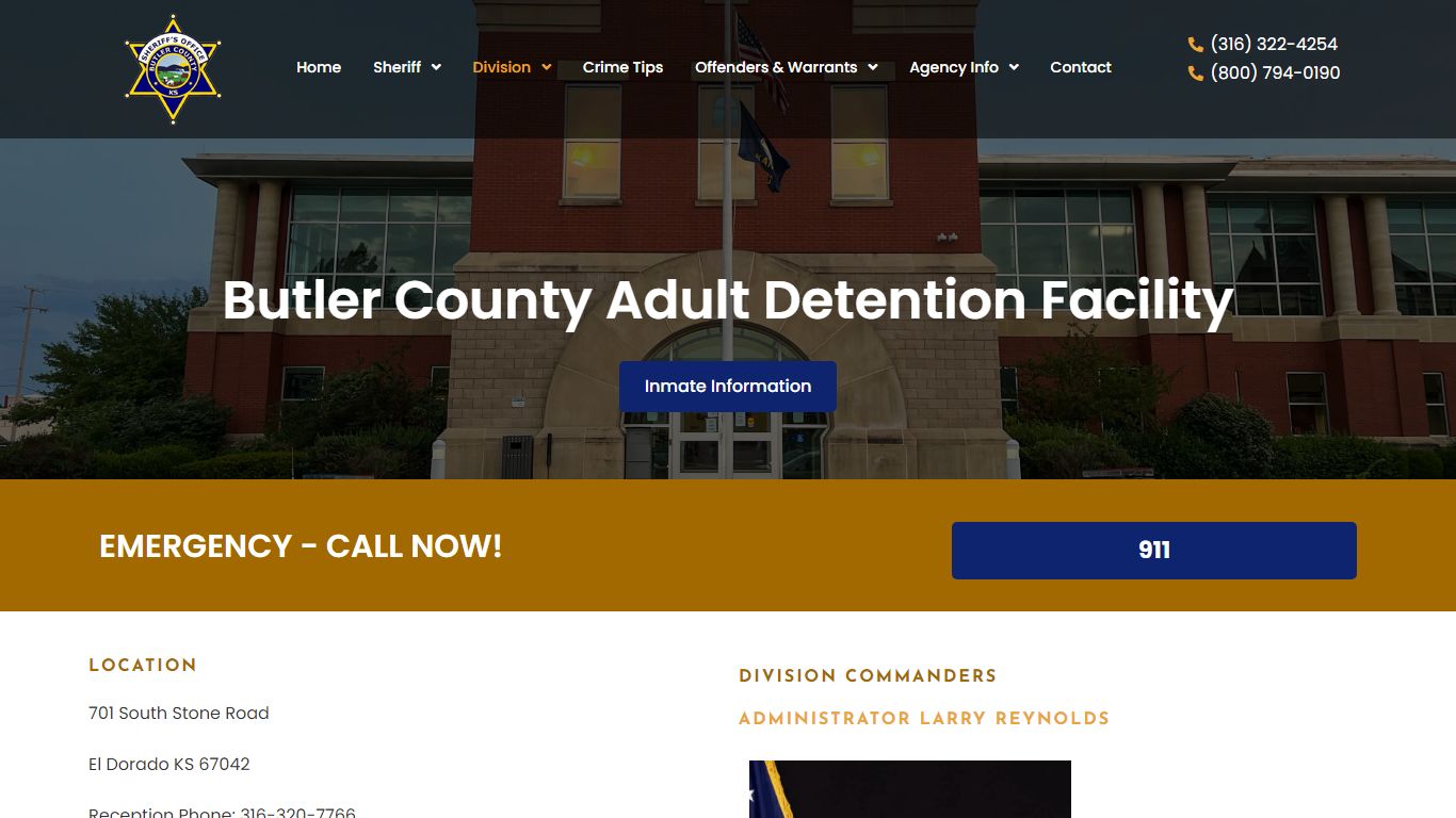 Butler County Sheriff | Detention Division