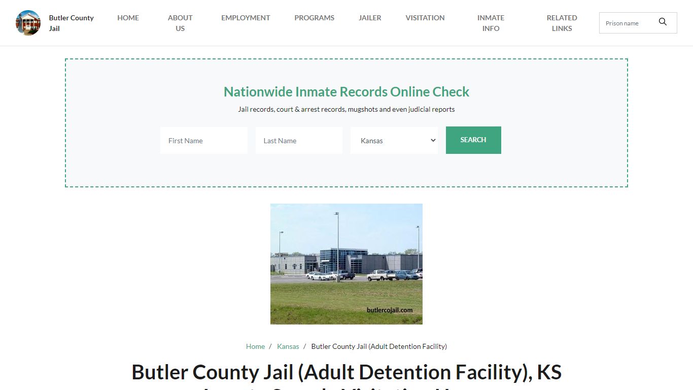 Butler County Jail (Adult Detention Facility), KS Inmate Search ...