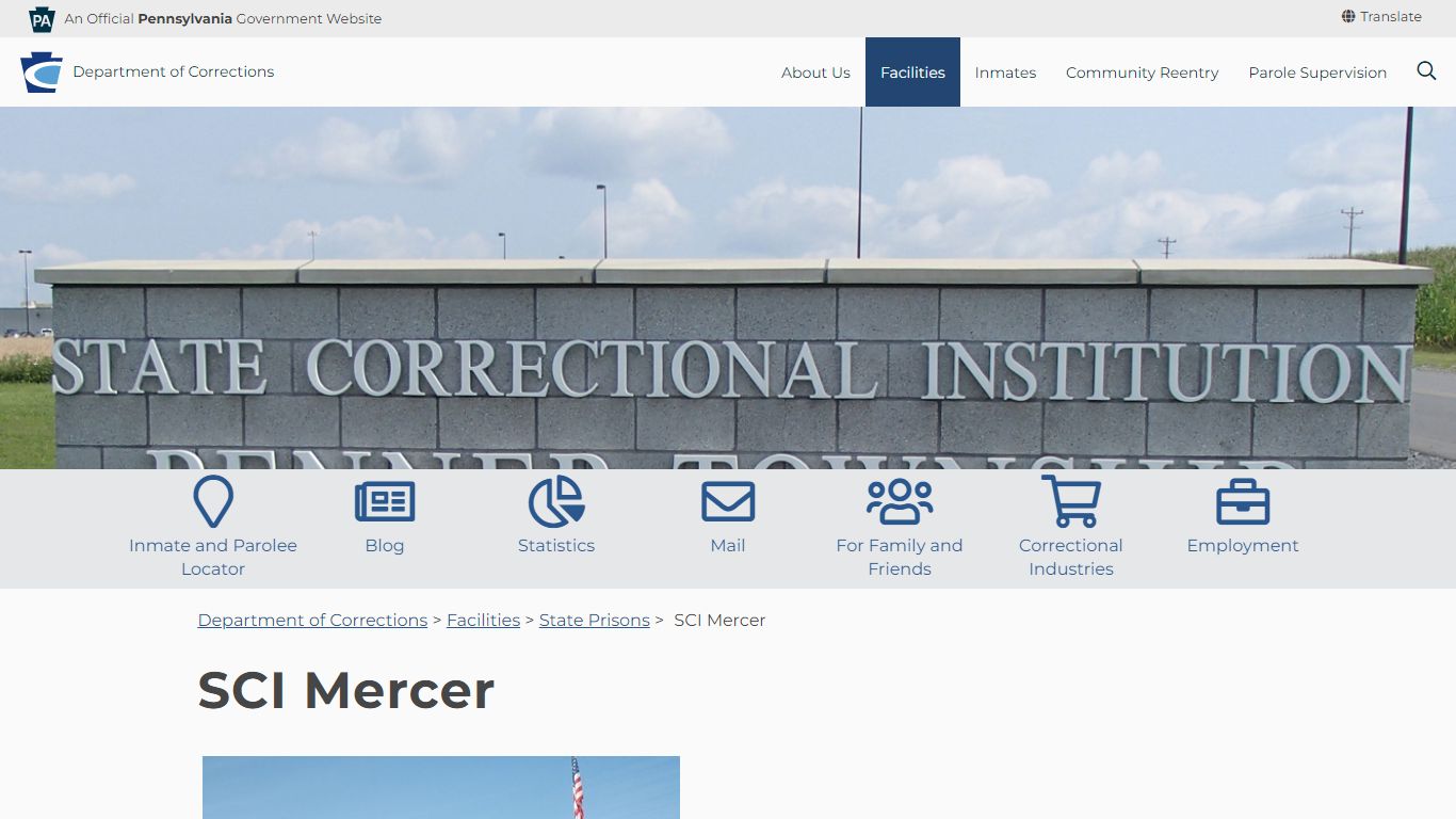 SCI Mercer - Pennsylvania Department of Corrections