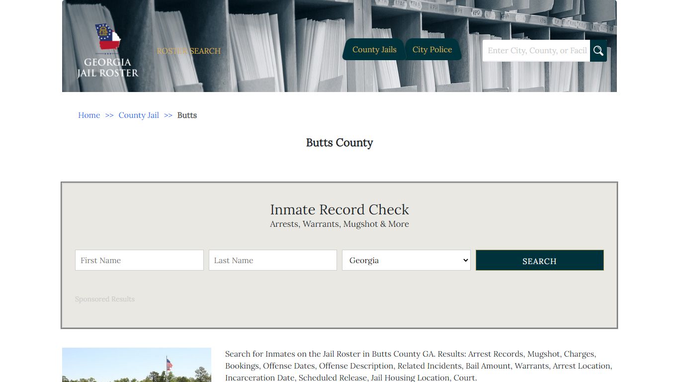 Butts County | Georgia Jail Inmate Search