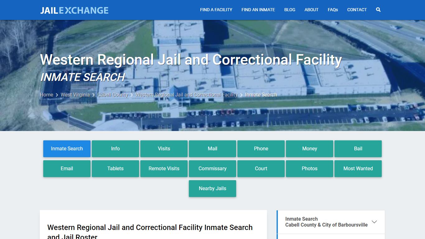 Western Regional Jail and Correctional Facility Inmate Search