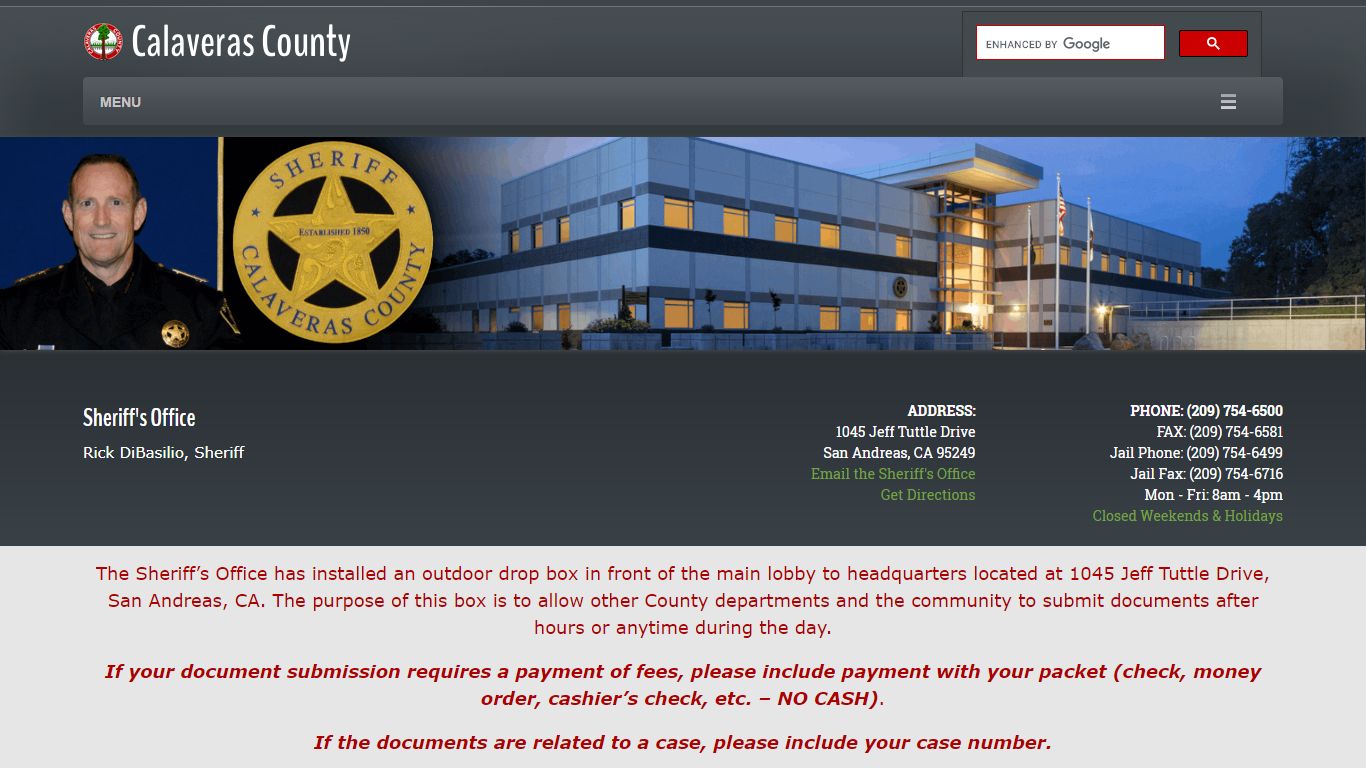 Sheriff - Calaveras County, California