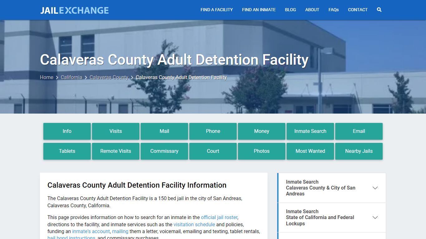Calaveras County Adult Detention Facility - Jail Exchange