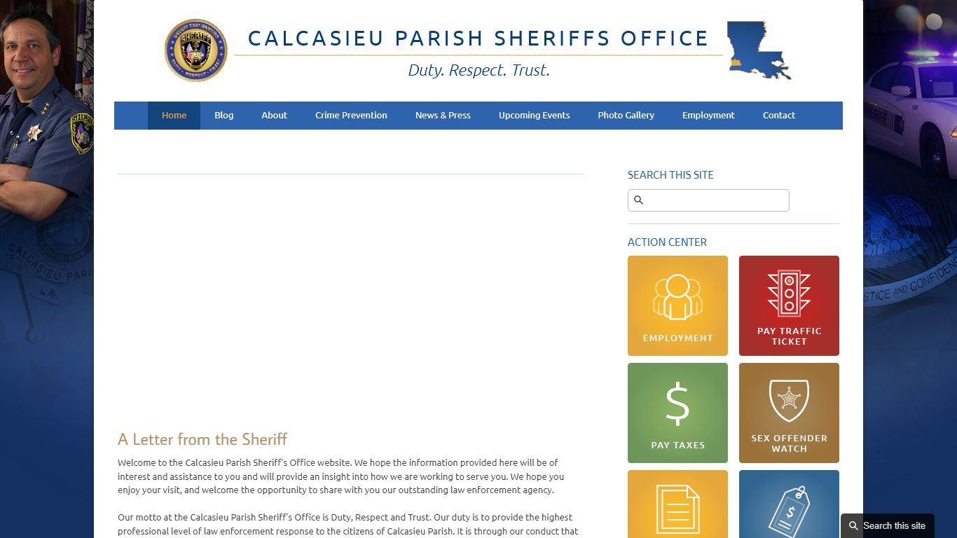 Welcome - Calcasieu Parish Sheriff's Office