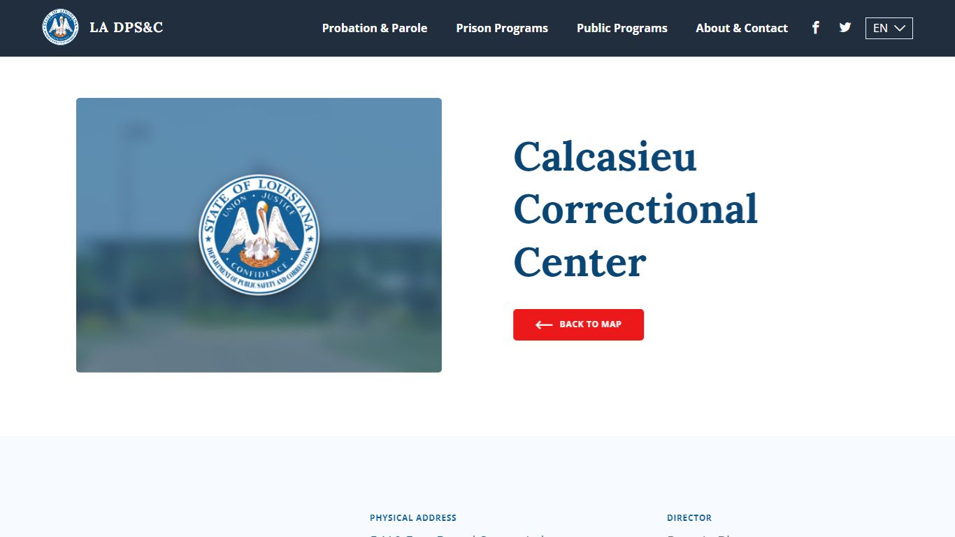 Calcasieu Correctional Center - Louisiana Department of Public Safety ...