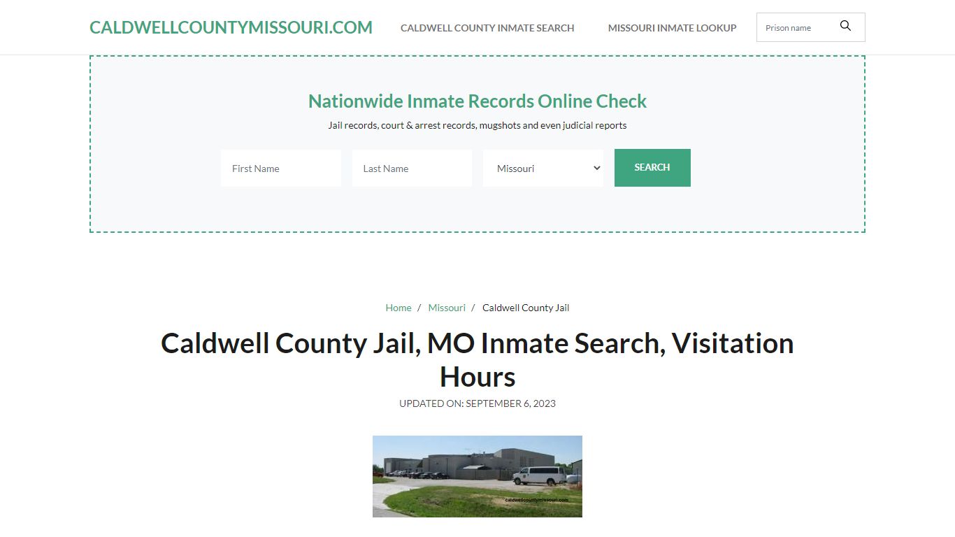 Caldwell County Jail, MO Inmate Search, Visitation Hours