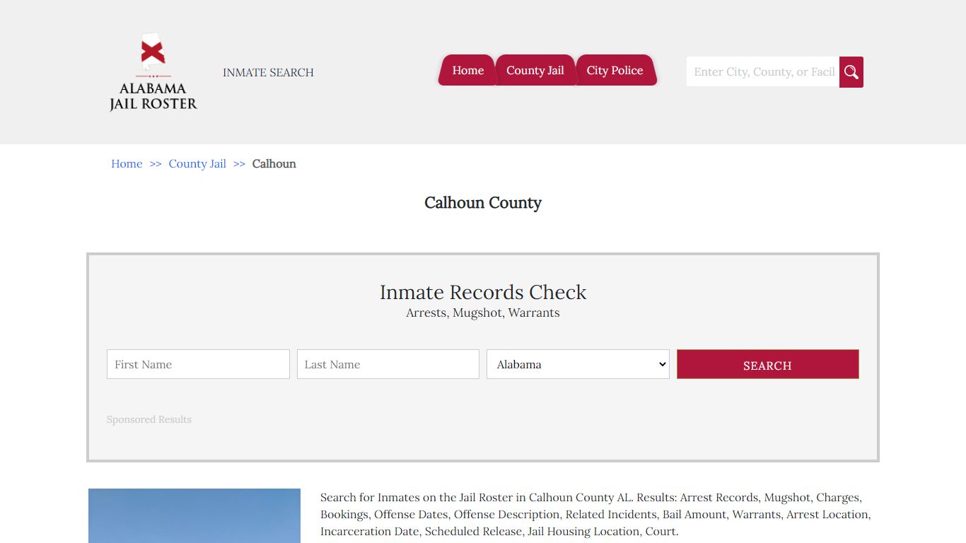 Calhoun County | Alabama Jail Inmate Search