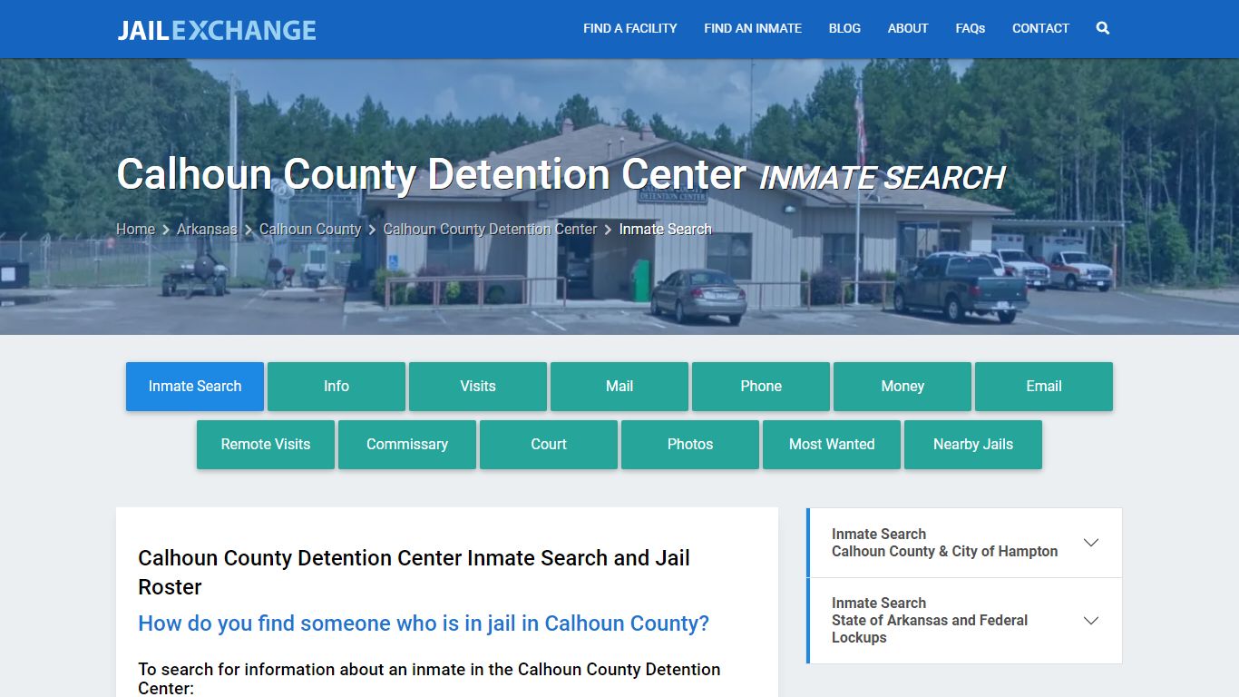 Calhoun County Detention Center Inmate Search - Jail Exchange