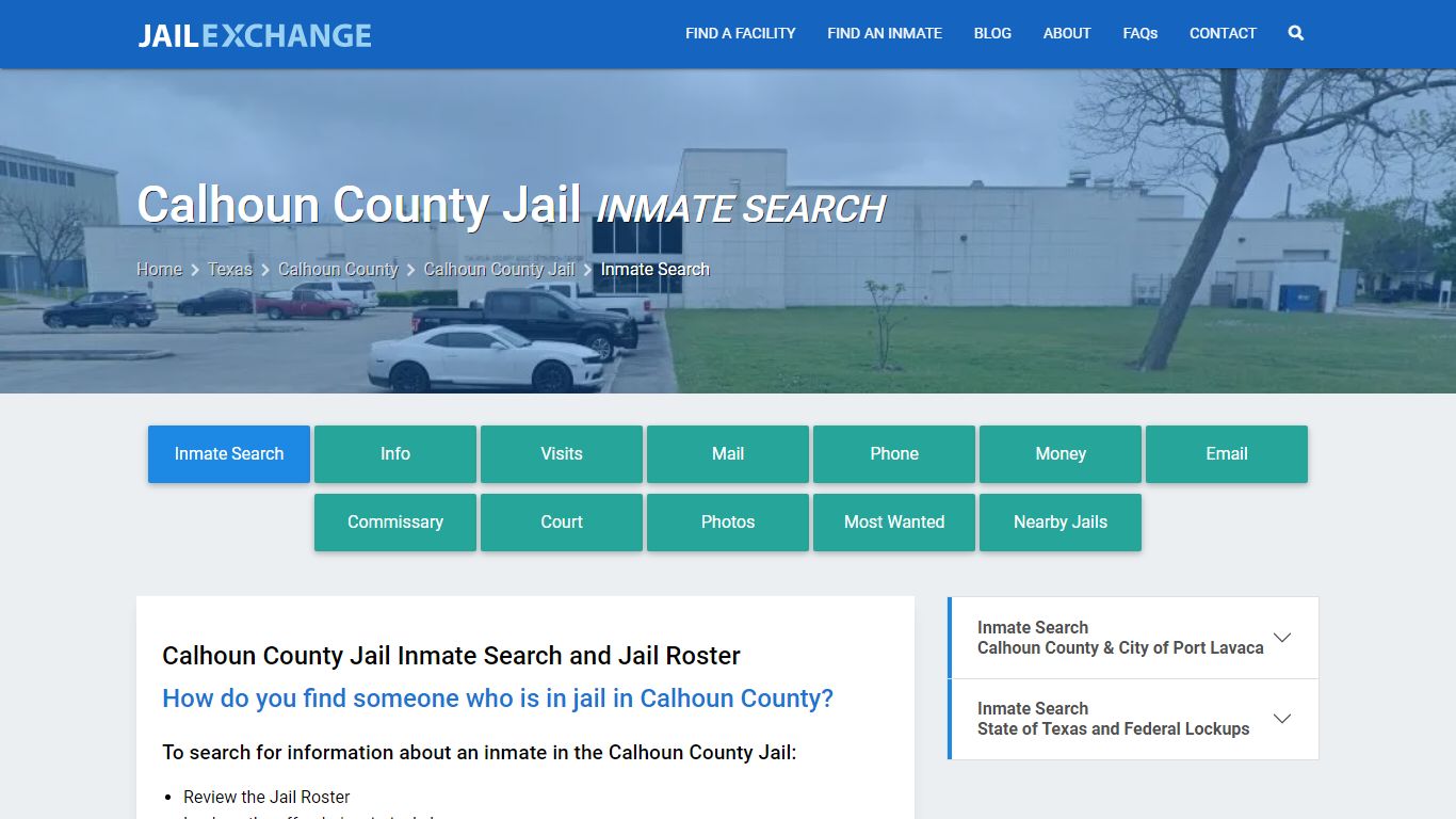 Calhoun County Jail Inmate Search - Jail Exchange