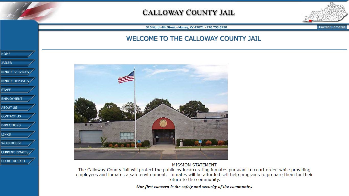 Welcome to the Calloway County Jail