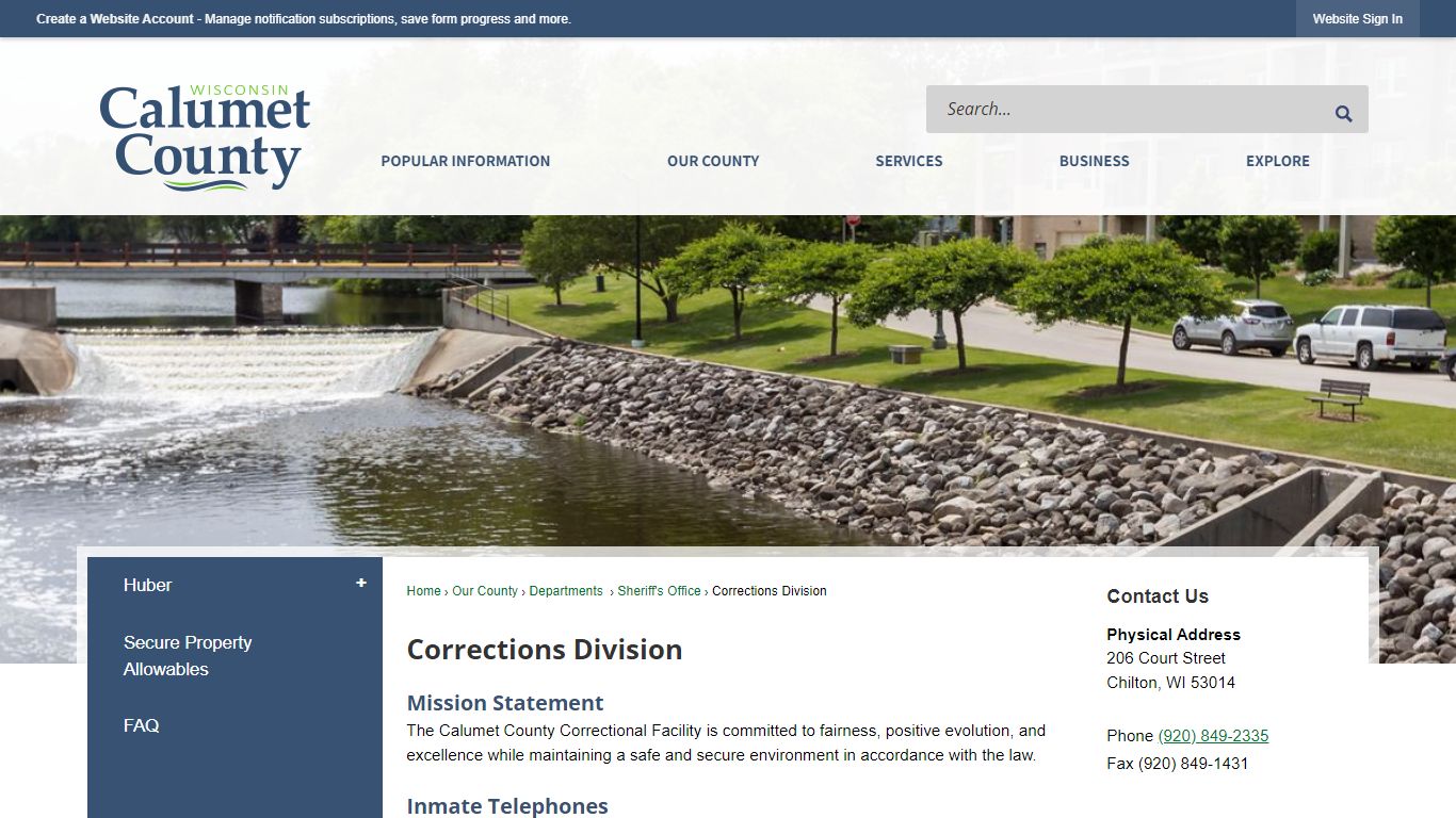 Corrections Division | Calumet County, WI - Official Website