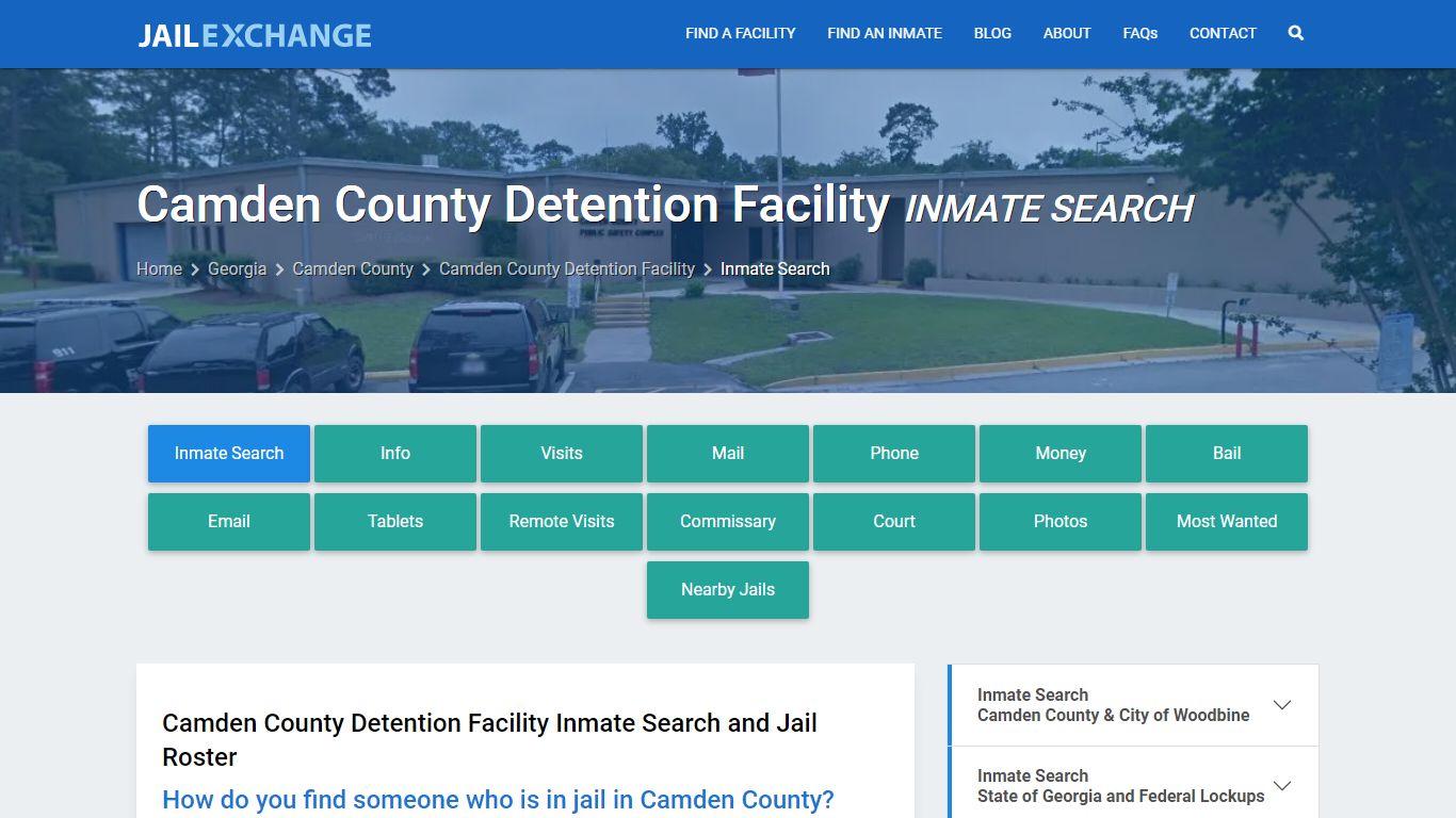Camden County Detention Facility Inmate Search - Jail Exchange