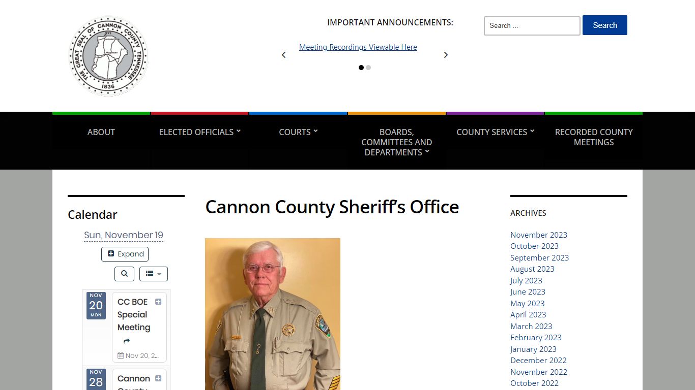 Cannon County Sheriff’s Office – Cannon County, Tennessee