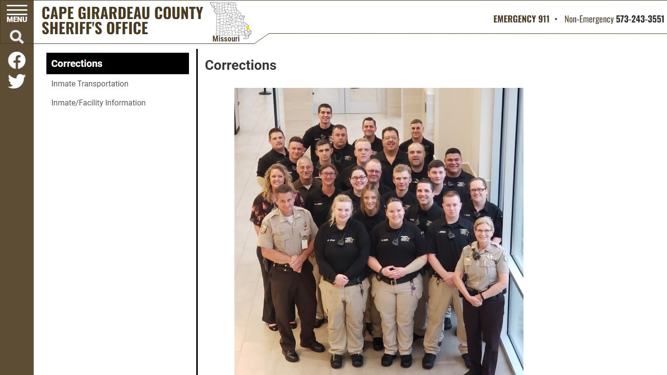 Corrections | Cape Girardeau County MO Sheriff's Office