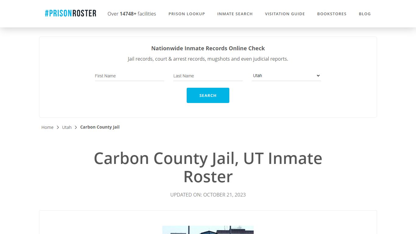 Carbon County Jail, UT Inmate Roster - Prisonroster