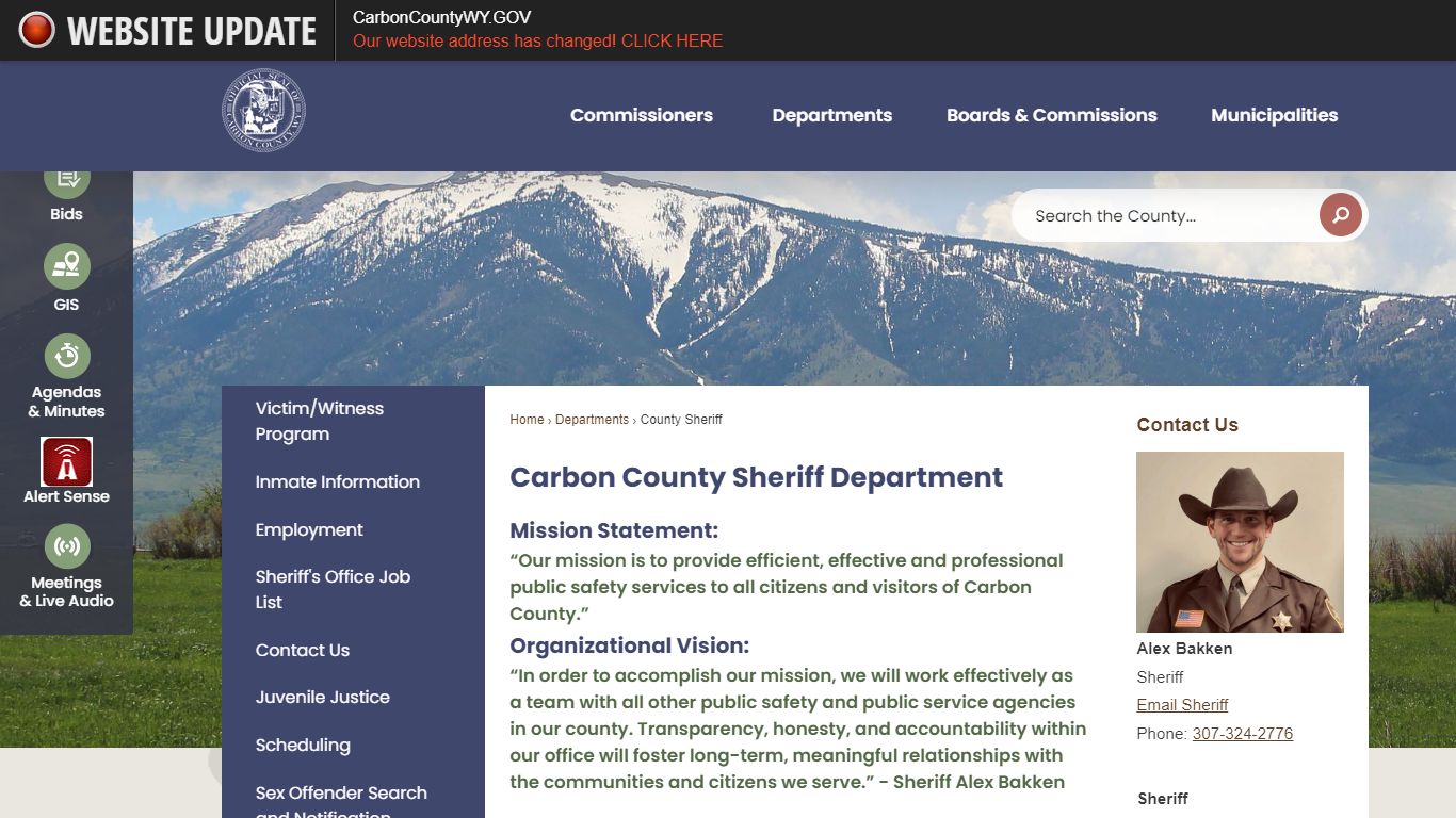 Carbon County Sheriff Department | Carbon County, WY - Official Website