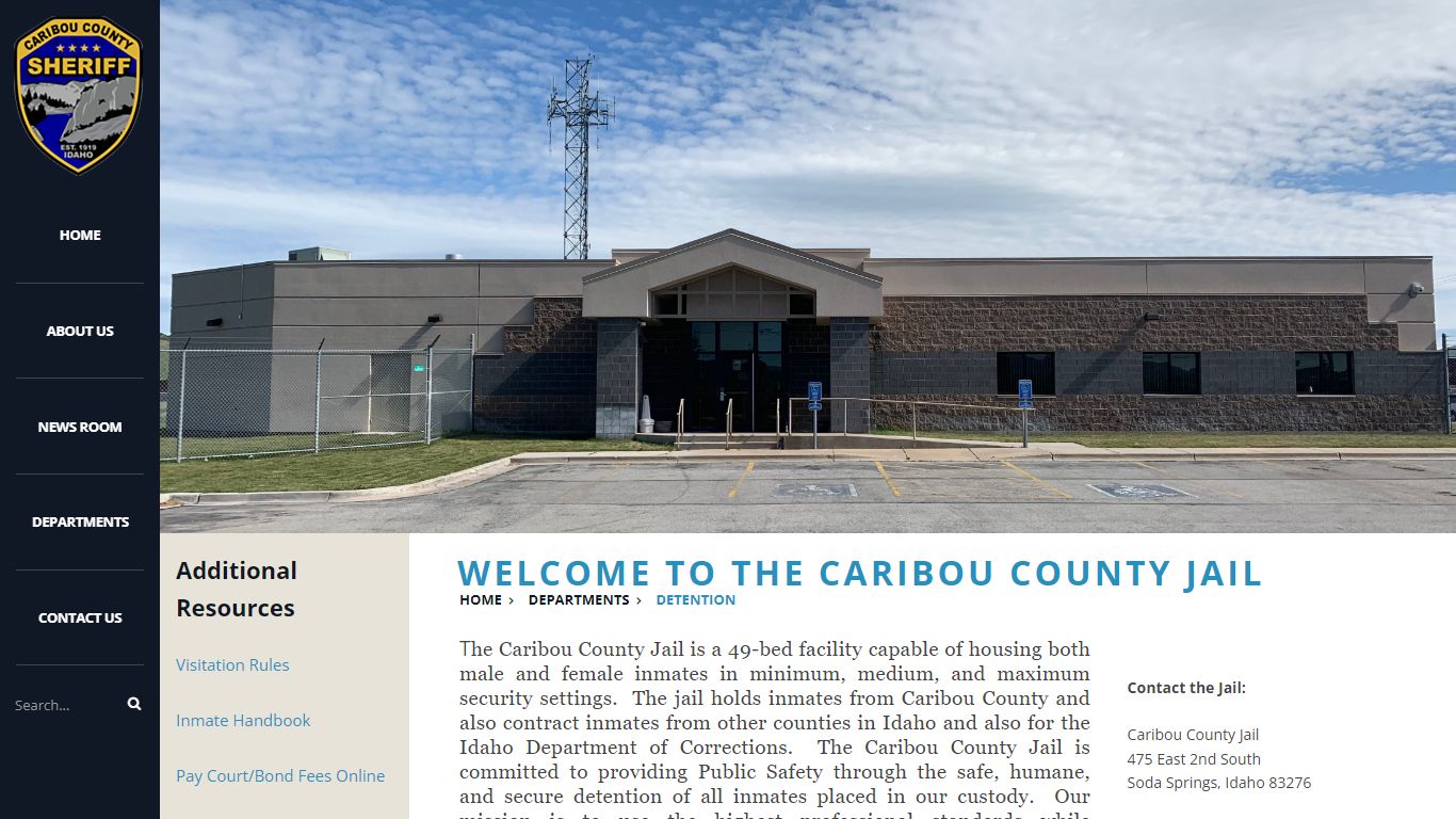 Welcome to Caribou County Sheriff