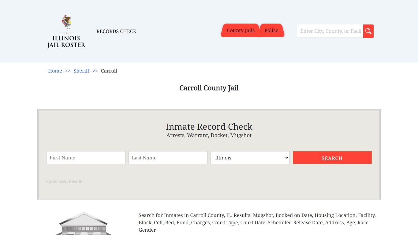 Carroll County Jail | Jail Roster Search