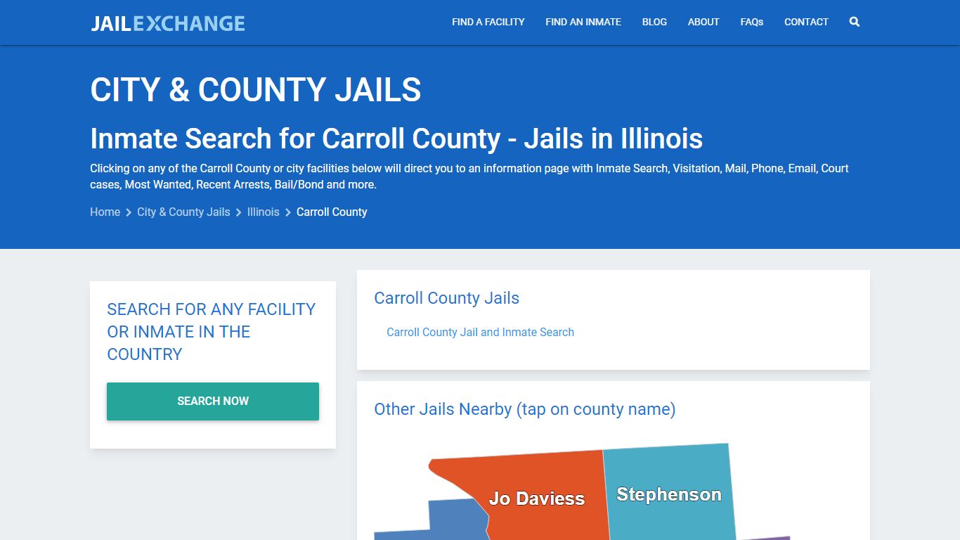 Inmate Search for Carroll County | Jails in Illinois - Jail Exchange