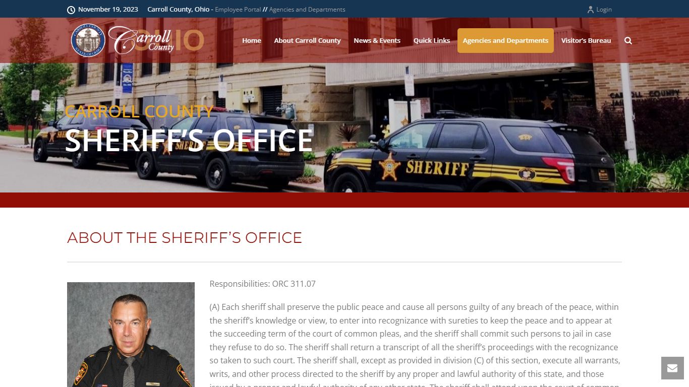 Sheriff’s Office – Carroll County Ohio