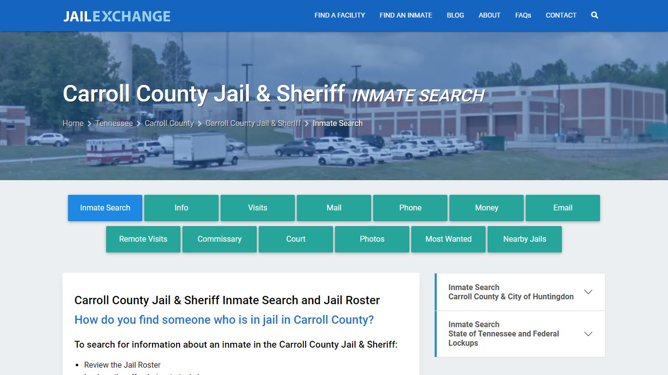 Carroll County Jail & Sheriff Inmate Search - Jail Exchange