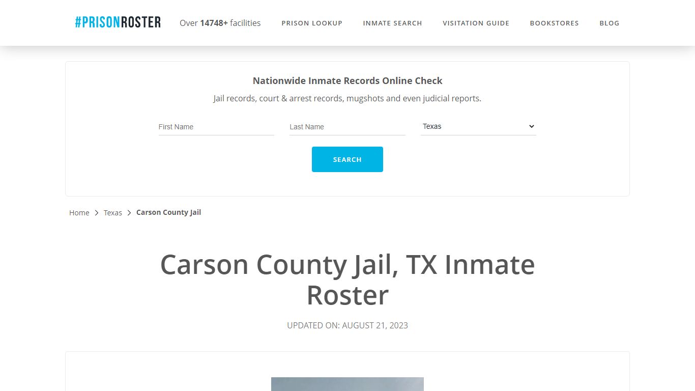 Carson County Jail, TX Inmate Roster - Prisonroster
