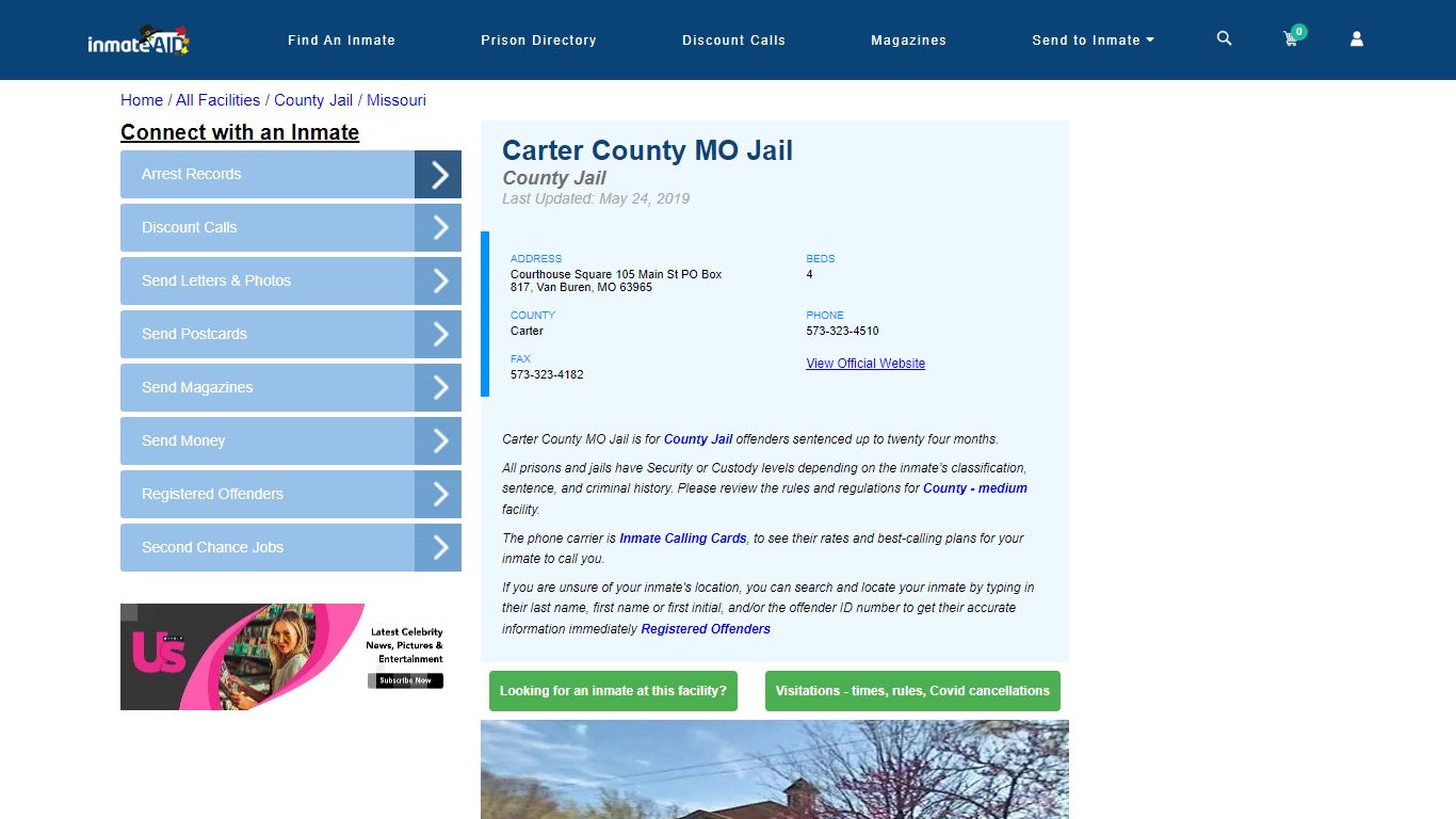 Carter County MO Jail - Inmate Locator - Van Buren, MO