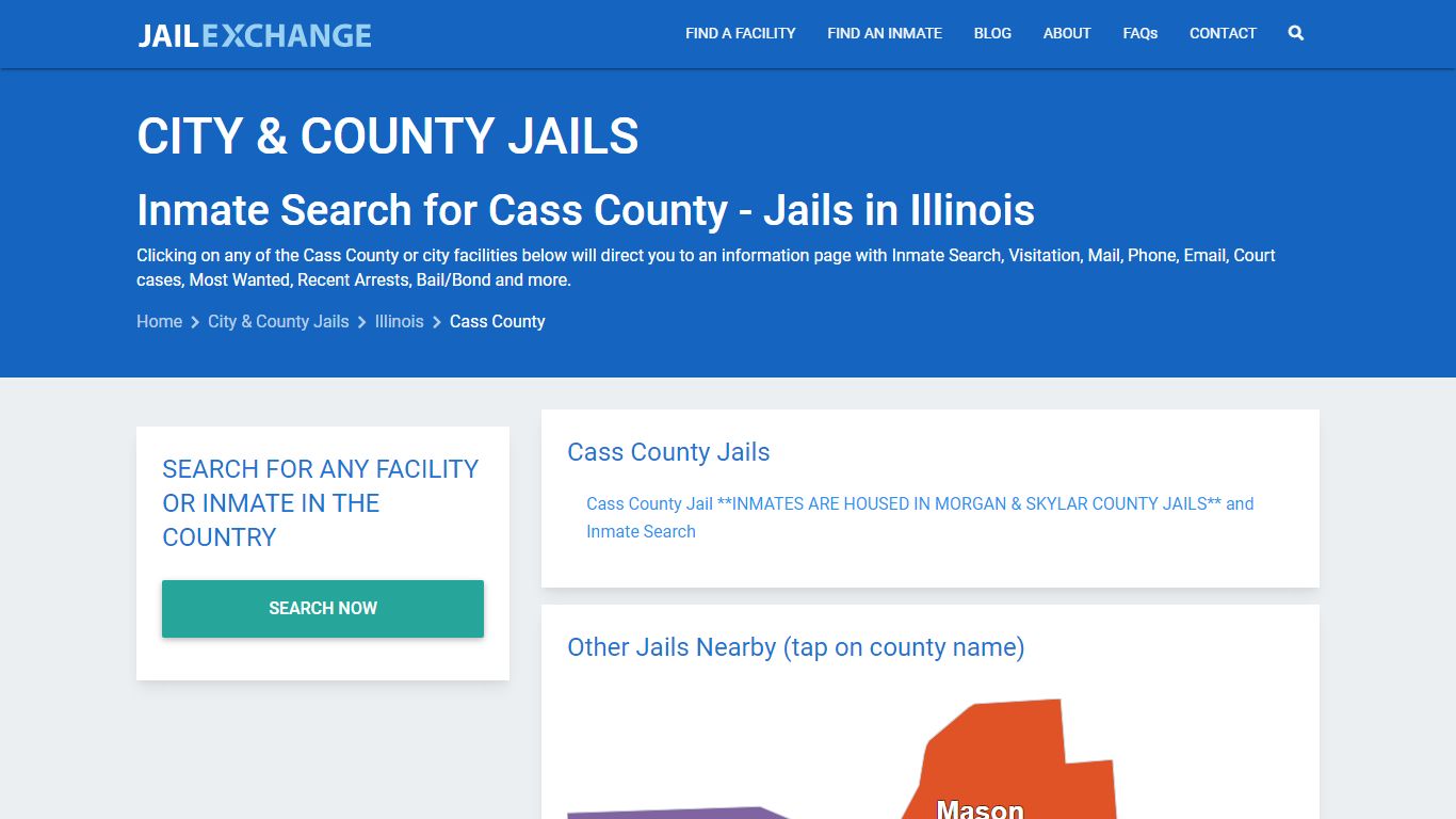 Inmate Search for Cass County | Jails in Illinois - Jail Exchange