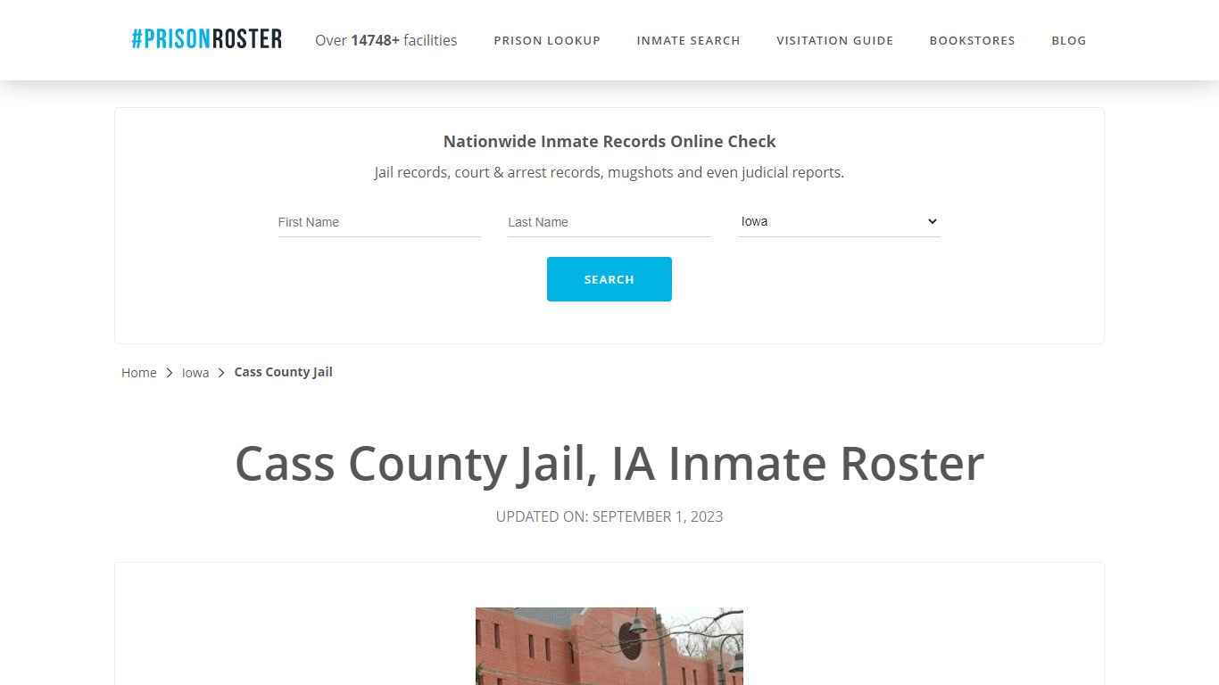 Cass County Jail, IA Inmate Roster - Prisonroster