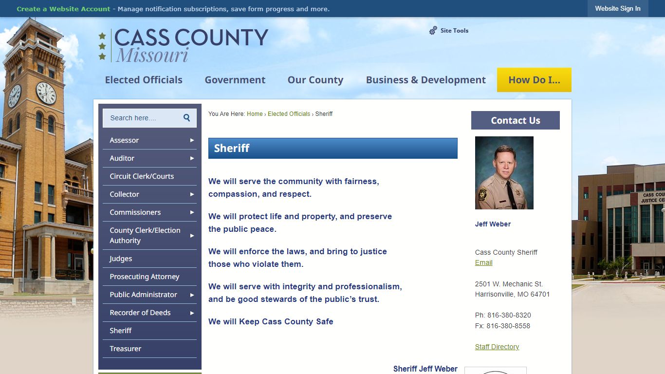 Sheriff | Cass County, MO - Official Website
