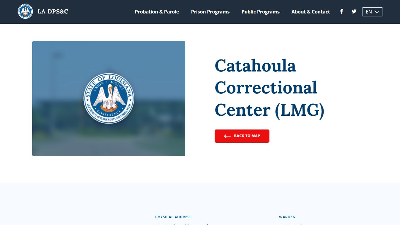 Catahoula Correctional Center (LMG) - Louisiana Department of Public ...