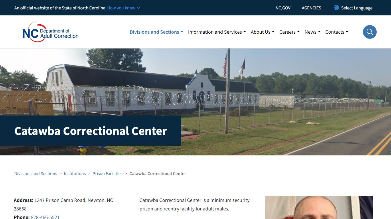Catawba Correctional Center | NC DAC