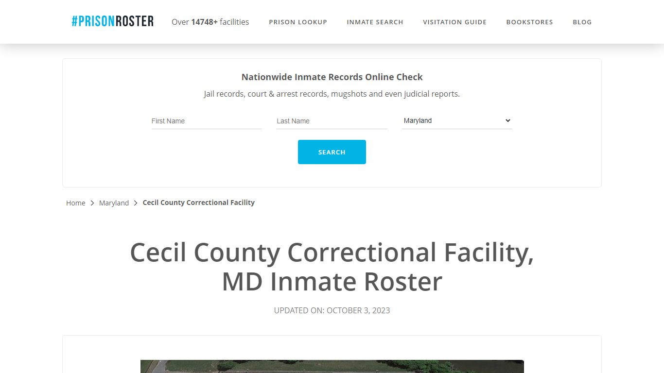 Cecil County Correctional Facility, MD Inmate Roster - Prisonroster