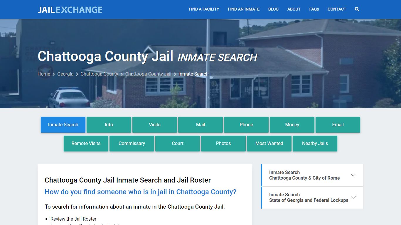 Inmate Search: Roster & Mugshots - Chattooga County Jail, GA