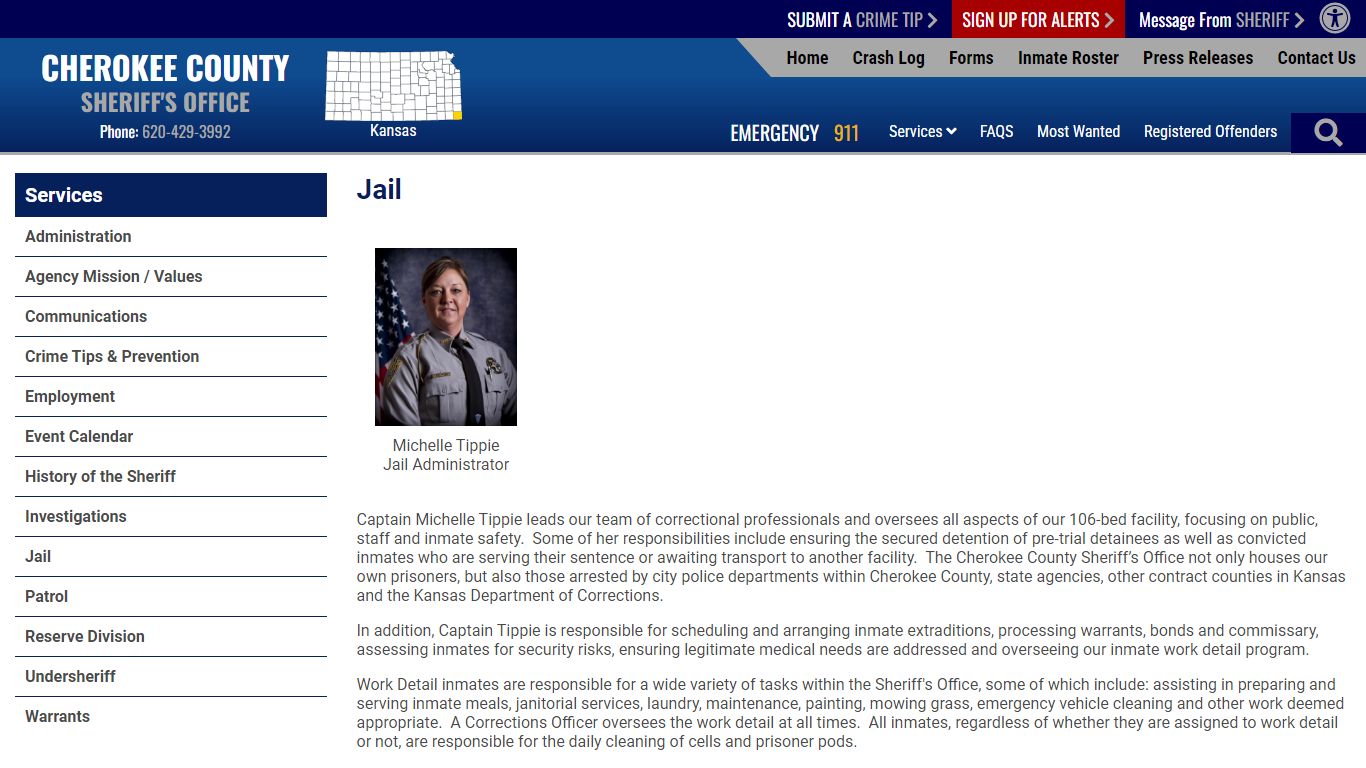 Jail - Cherokee County Sheriff KS