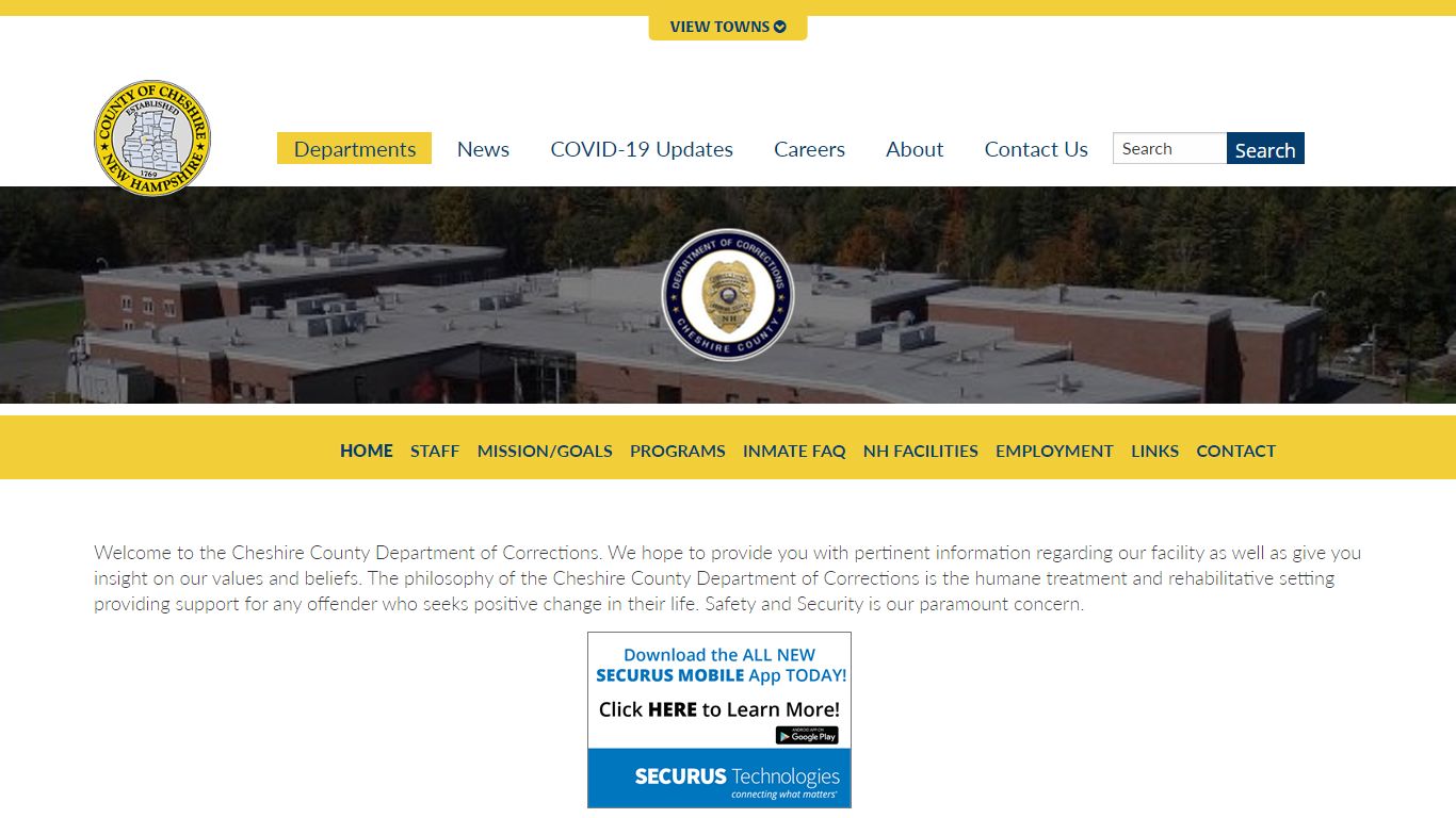 Department of Corrections - Cheshire County
